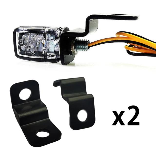 2pc Universal Motorrad Blinker Licht Halter Metall Umzug Gabel