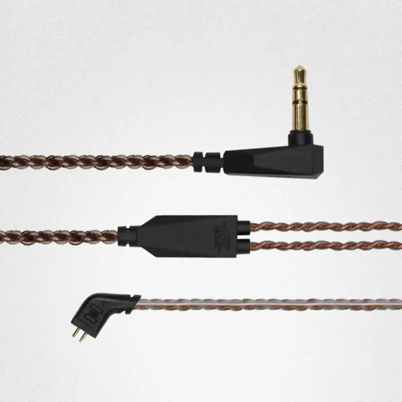Плотным верхним ворсом KZ ZS10 вкладыши монитор гибридный 4 уравновешенного якоря и 1 динамическим драйвером наушников со съемным 2 контактный кабель S1