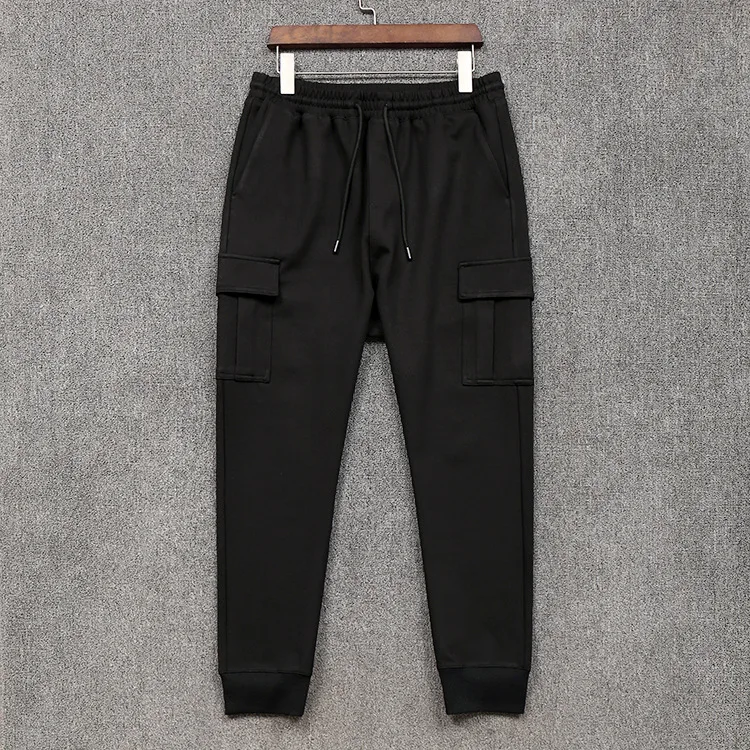 

Bird Discount 2019 Autumn New Style Men Casual Sweatpants Black And White with Pattern Elasticity Workwear Beam Leg Harem Pants