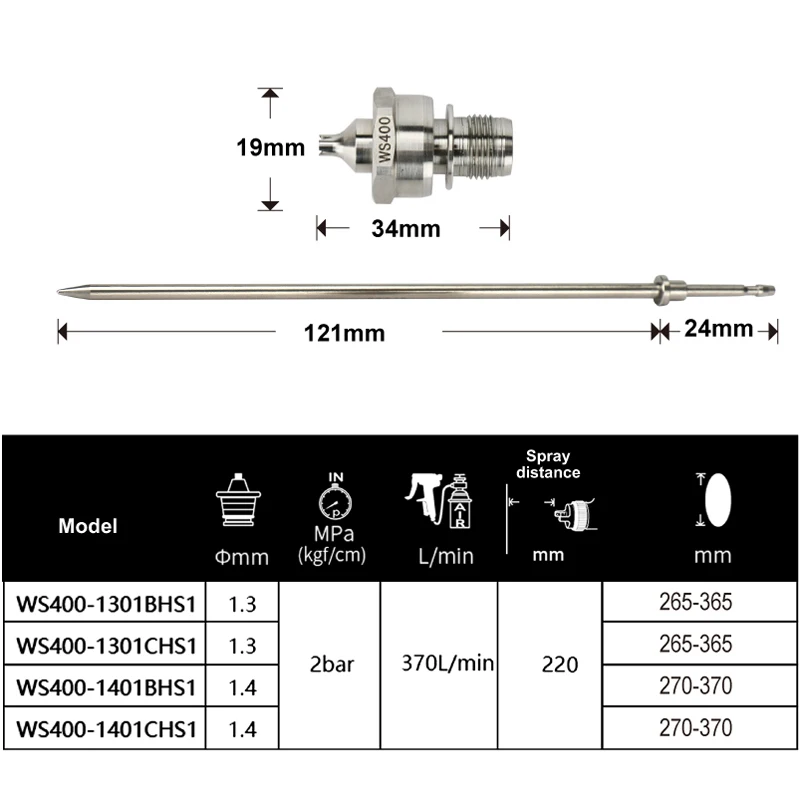 Air Power Spray Gun Parts Kit Nozzle Needle Aircap Set Accessories For Original Japan Anest Iwata Parts air spray gun parts