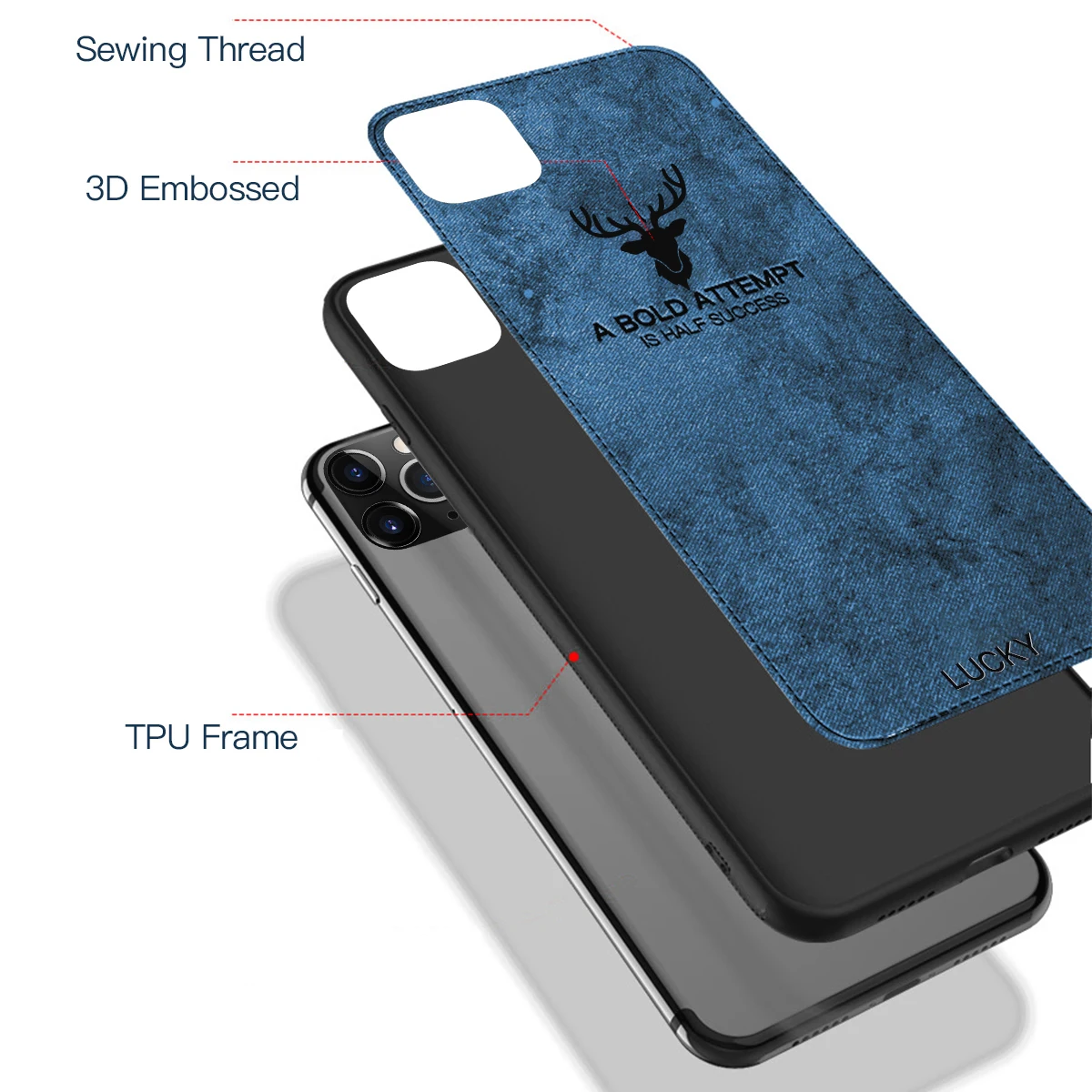 Магнитный тканевый чехол с рисунком оленя для iPhone 11 Pro XS MAX XR X 7 8 Plus, встроенный Магнит, мягкая задняя крышка из ТПУ для huawei mate 30