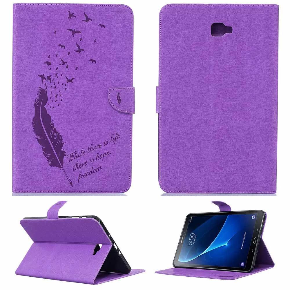 С принтом из искусственной кожи с откидывающейся крышкой для Samsung Galaxy Tab A 10,1 дюймов T580 T585 SM-T580 SM-T585 ударопрочный защитный чехол для планшета