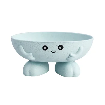 

Travel Kids Washroom Soap Dish Wheat Straw Non Slip Home Countertop Shower Kitchen For Bathroom Cute Cartoon Storage Holder