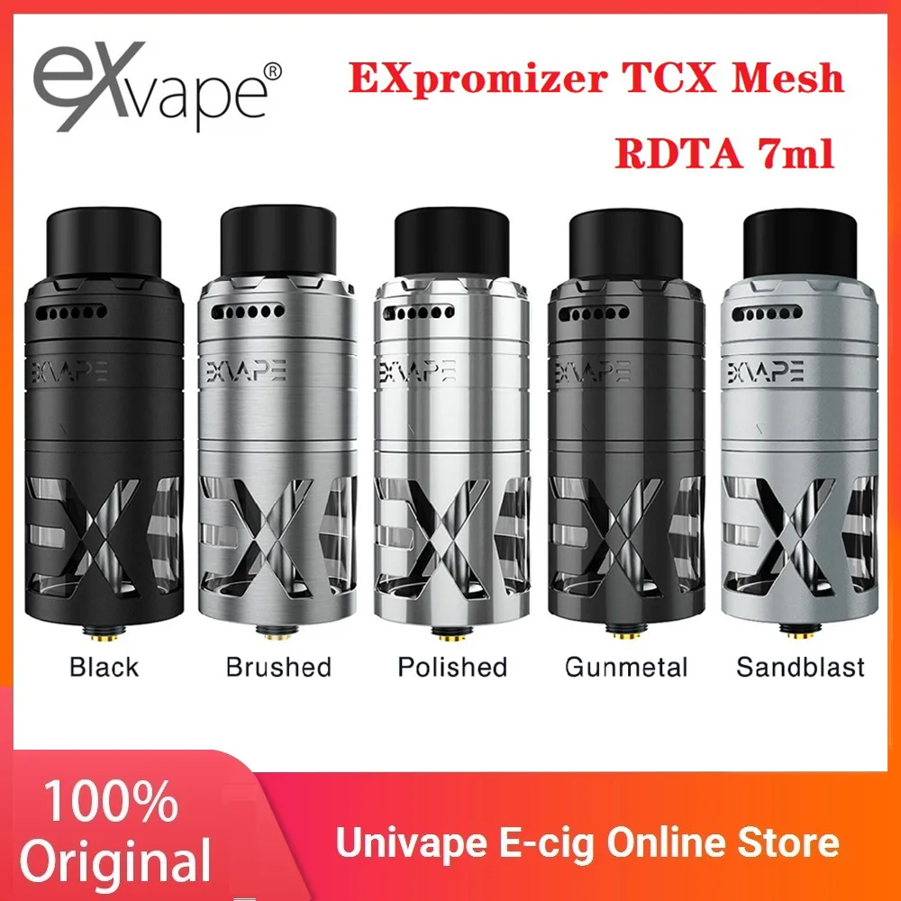 Оригинальный Exvape EXpromizer TCX Mesh RDTA Tank емкость 7 мл атомайзер большой емкости