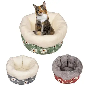 

Winter Pet Bed Deep Sleep Cat Litter Round Pet Nest Warm Bed Corduroy Super Soft Dog Bed Dog Cat Basket Pet Bed