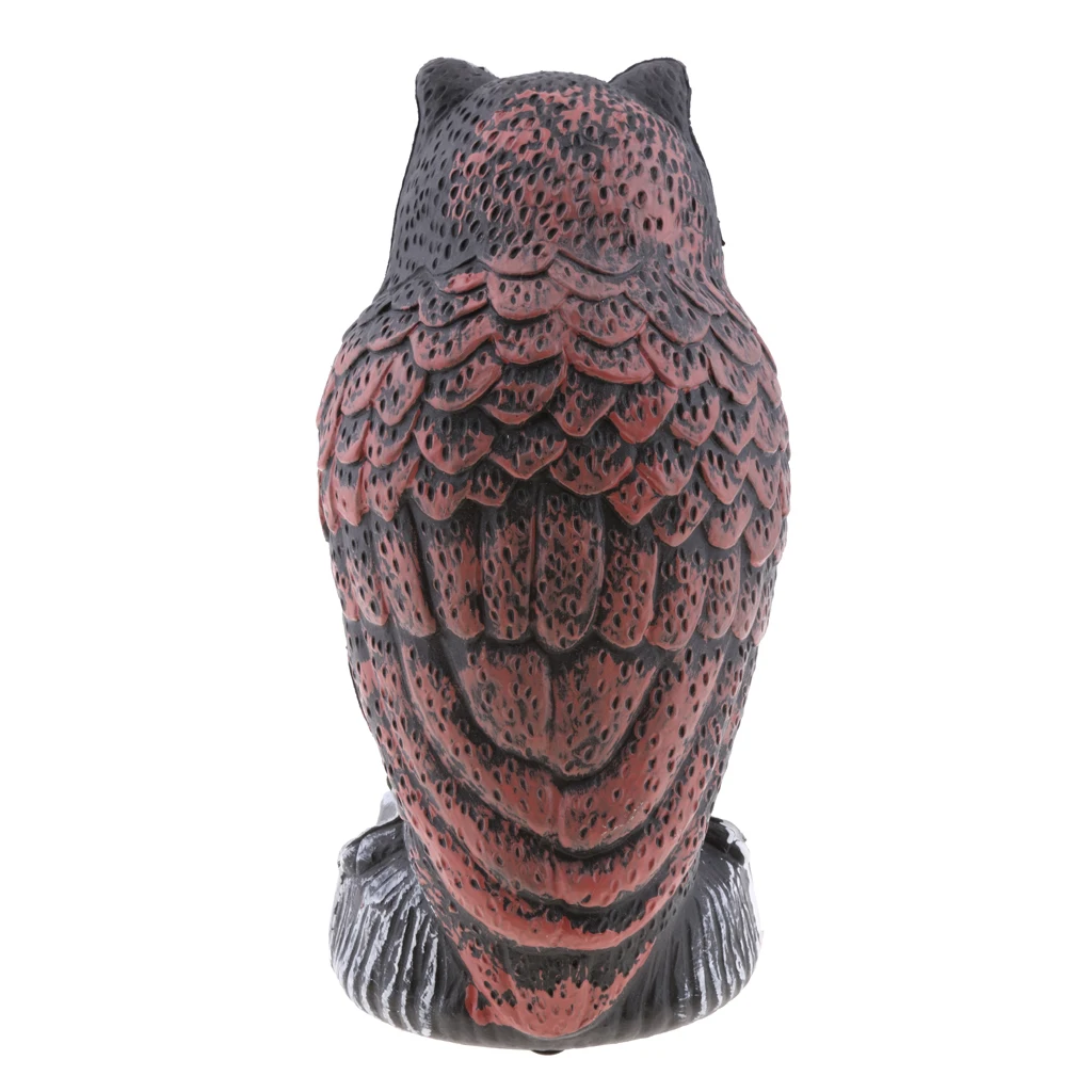 Owl Decoy to Scare Birds Away Scarecrow, Fake Owl Statue for Home Garden Decor
