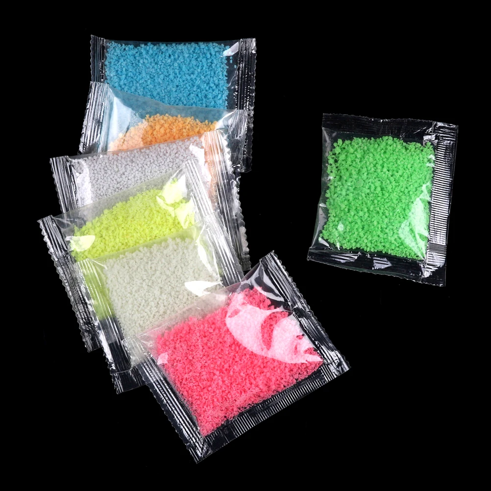 

1Bag Luminous Particle Glow Pigment Bright Glow Sand Blue Fluorescent Super Glow In The Dark Sand Toy For DIY Wishing Bottle