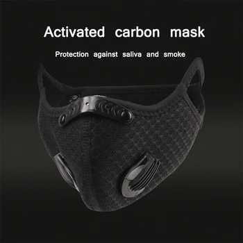 

Cycling Face Mask Filter PM2.5 Activ Carbon Anit-fog Anit-pollution Breathable Dustproof Bike Respirator Sport Protection Dust