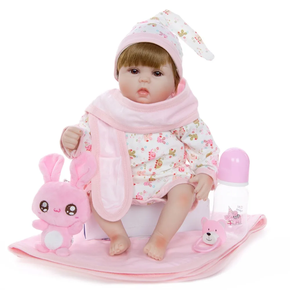 Силиконовые перерожденные куклы младенцы, с Ткань для тела 1" 42 см Reborn Baby Realisting Сделай Сам Интеллектуальный Boneca детский приятель для сюрприз