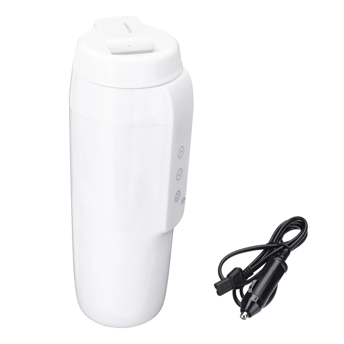

12V 350ml Vehicle Electric Heating Cup Portable Travel Heating Water Kettle Boiler Coffee Tea Milk Heated Mug Soaked Noodles