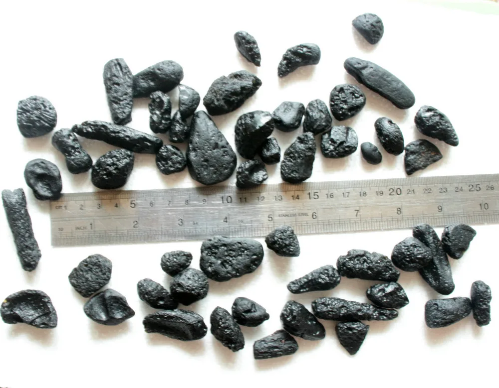 1LB 450 г 60 штук редкий Метеорит Черный Tektite образец цена из Китая