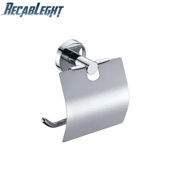 

Recableght Wall-Mounted Bathroom Rest Room Toilet Paper Tissue Box Stainless Steel Lid Cover Towel Holder Rack Home Kitchen