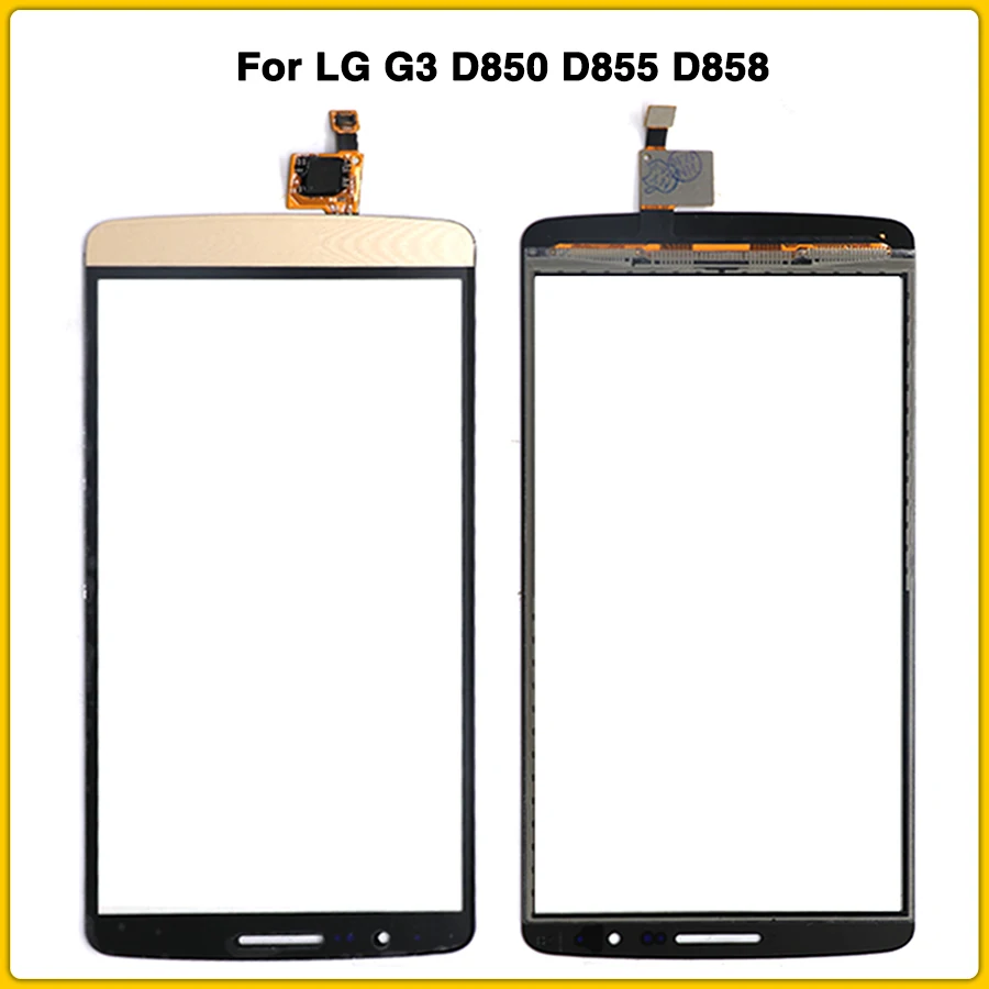 

New TouchScreen 5.5" For LG G3 D850 D855 D858 Touch Screen Panel Digitizer Sensor front Glass Lens