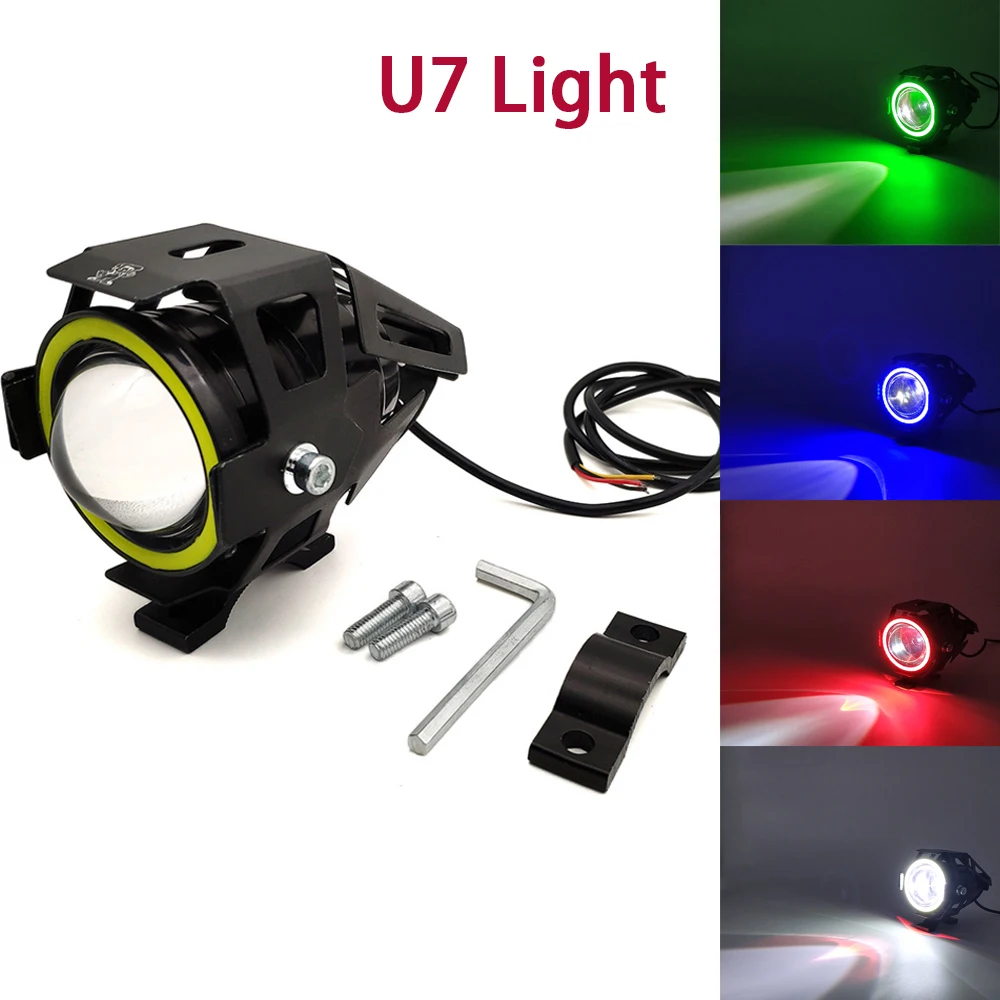 

U7 LED Light motorcycl Headlight angel eyes lights motorcycle accessories For BMW C600 C650 Sport C650GT C400GT S1000RR S1000XR