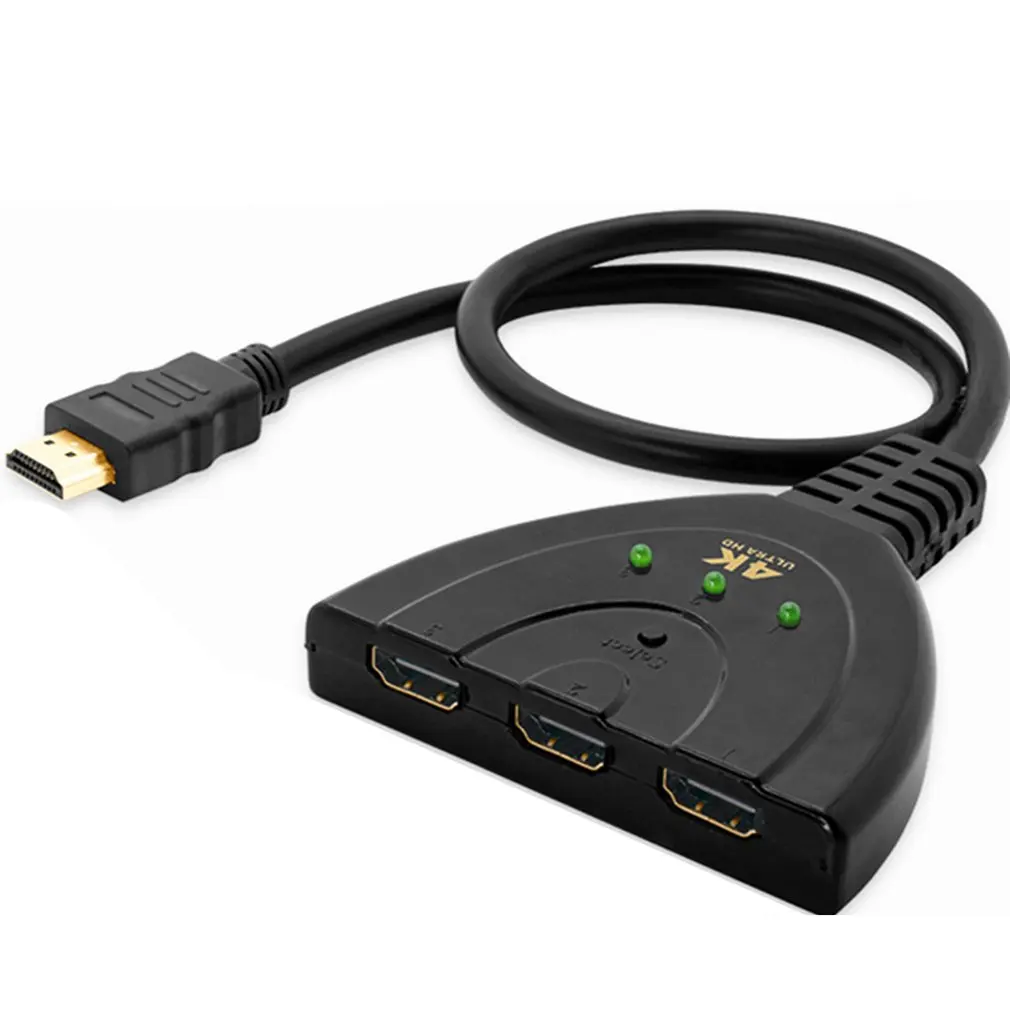 3 порта кабель-разветвитель HDMI 4 к Переключатель концентратор адаптер для HDTV для PS4 Для Xbox 3x1 переключатель сплиттер