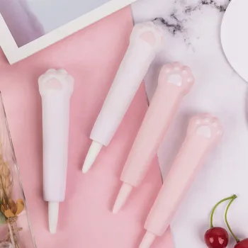 

JIANWU 1pc Creative modeling Cute cat claw vent gel pen Cartoon kneading decompression neutral pen kawaii Stationery