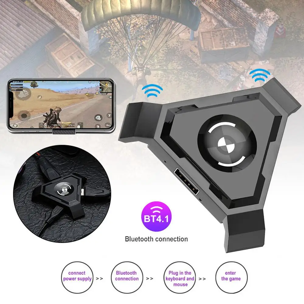 PUBG мобильный геймпад контроллер Игровая клавиатура мышь конвертер для Android ios