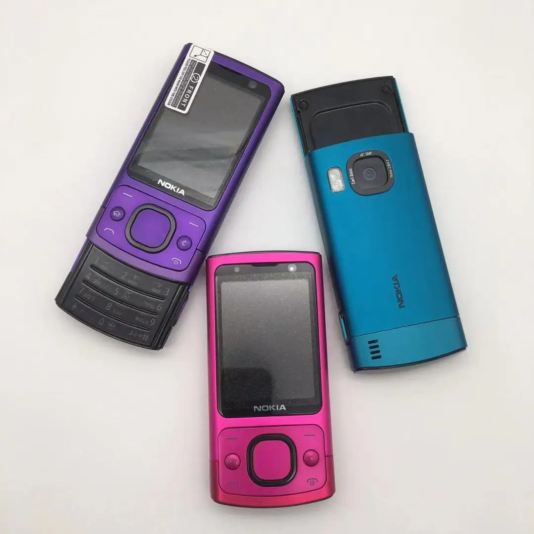 Nokia 6700s Refurbished-Original NOKIA 6700s 6700 Silder Mobile Phone 3G GSM Unlocked Phone Purple & Hot sale Phone giffgaff refurbished phones