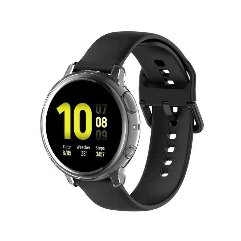 

Protective Case for samsung galaxy watch active 2 silicone Full Screen Protection cover Galaxy Active 44mm 40mm R830 R820