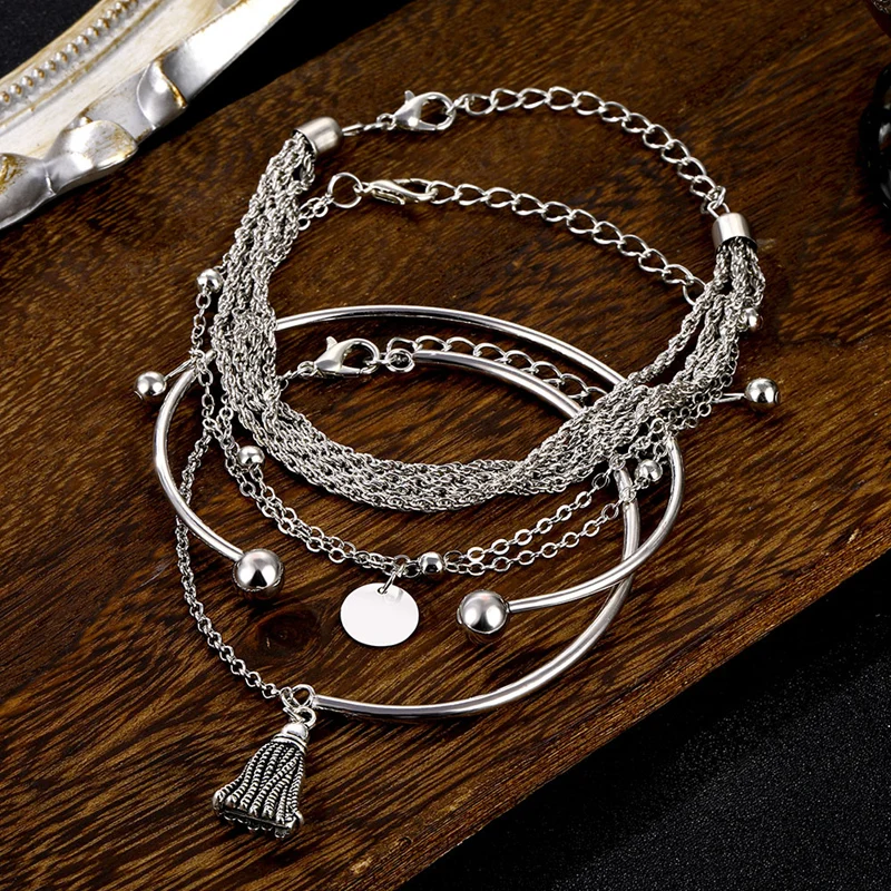 Bracelet Jewelry DAXI Boho Charm Bracelet Women Friendship Bracelets Set