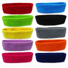 Спортивный шарф для мужчин и женщин, вязаная лента для волос, хлопчатобумажные баскетбольные повязки на голову в европейском и американском стиле, впитывающая Пот повязка на голову с вышивкой