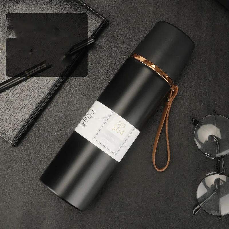 Stainless Steel 304 Thermos Mug Coffee Water Bottle Vacuum Flask Double Wall Insulated Travel Mug Cup Warm Bottle 500Ml