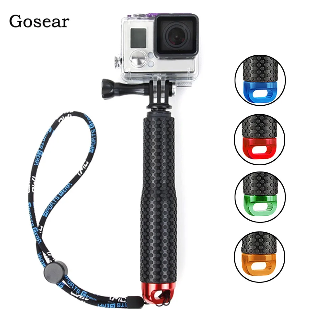 Подводный монопод Gosear селфи палка и браслет для Gopro Go Pro Hero 5 4 3 plus 2 Sjcam Xiaomi Yi 4k Экшн