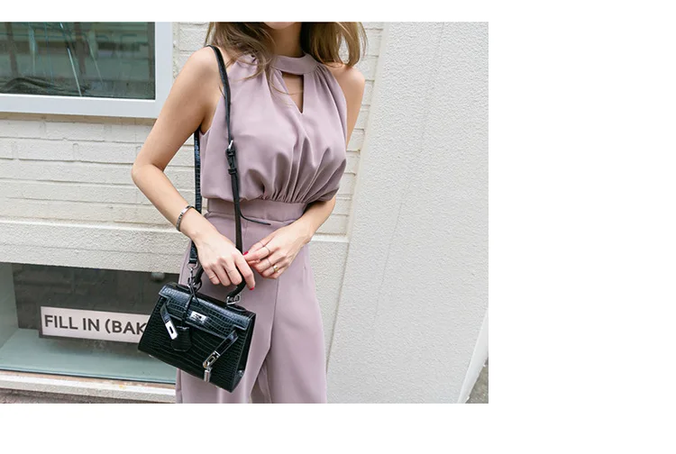Office Lady Sleeveless Slim Women Jumpsuit Elegant Work Business Wide Leg Pant Casual Jumpsuits Female AE964