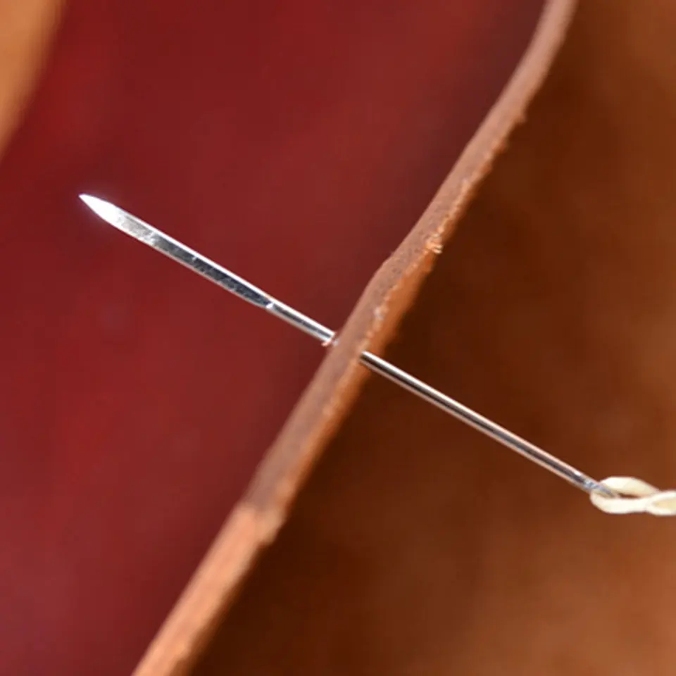 20 Aghi Triangolo Per Pelle - Con Bottiglia, Per Cucito Manuale, Diverse Misure - Foto 7