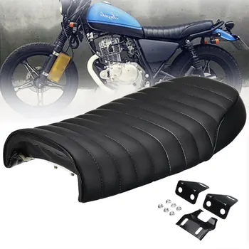 

50.5cm X 19cm X 8cm Vintage Brat Saddle Vintage Flat Saddle Refit Comfortable Flat Brat Saddle for Decoration for Honda