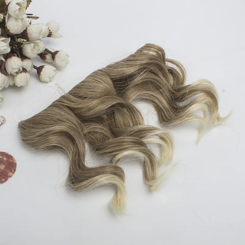 15 см * 100 трессы волосы для кукол большой кривой BJD парик куклы кукла парики DIY