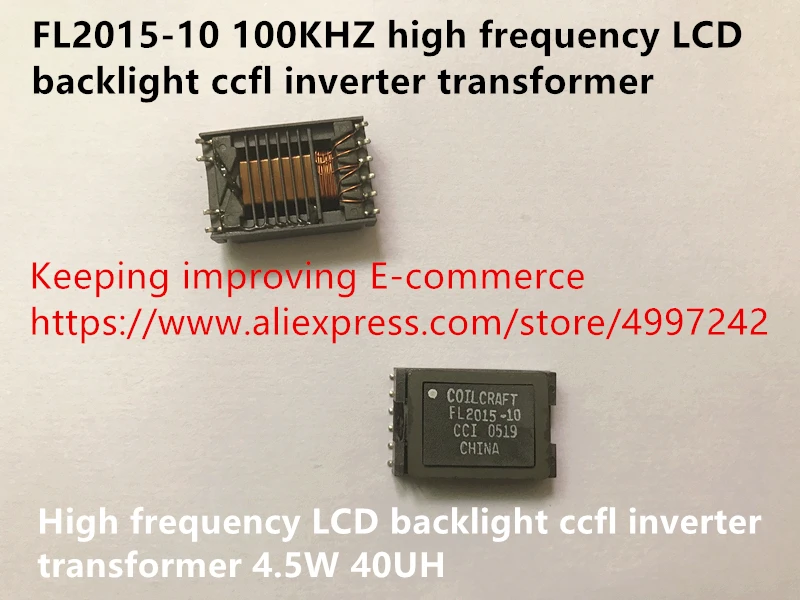 Khz de Alta Original Novo Frequência Lcd Backlight Ccfl Inversor Transformador 4.5 w 40uh 100% Fl2020-10 100