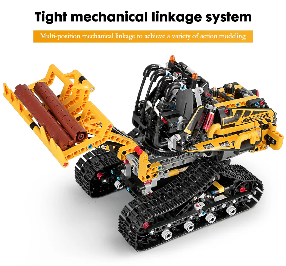 RC машинка из конструктора инженерный вилочный погрузчик 873 шт. 13034 13035 город пульт дистанционного управления с App управления строительные блоки игрушки