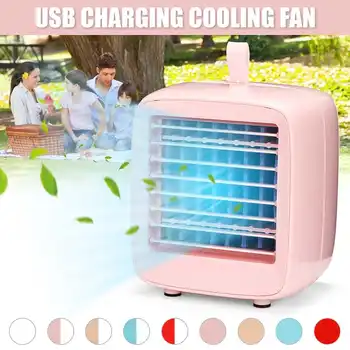 

Mini Air Conditioner Portable Air Cooler 200mL Water Tank Home Personal Space Cooler Fan USB Desktop Cooling Fans 2 Speed