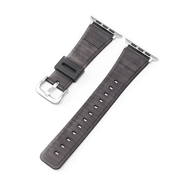 Silicone Strap for Apple Watch 44mm 40mm 42mm 38mm Band iWatch Series 2 3 4 5 6 SE Thin Colorful TPU Wrist Bracelet