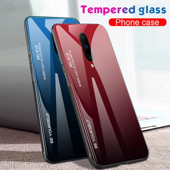 

Gradient Color Tempered Glass Case For Oneplus 7 7 Pro 6T 6 Aurora Cover For OnePlus One Plus 7Pro 1+7 1+6 6t Protective Fundas
