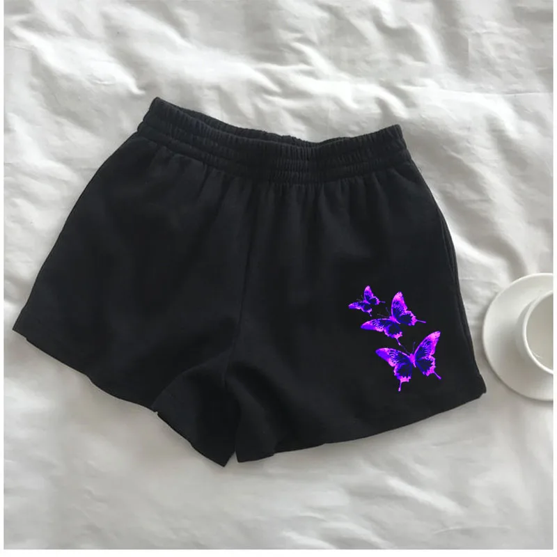 maternity shorts 2021 new summer shorts slim fit female butterfly shorts outdoor sports elastic waist office ladies medium pastel boaters шорты short shorts