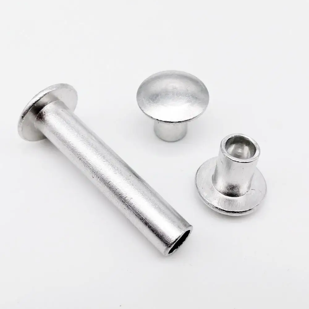Aluminum Round Flat Truss Head Half Semi Hollow Shank Rivet M2 M2.5 M3 M4 M5 M6 10/50pcs Diameter 2-6mm length 3-30mm rivets and fasteners rivets and screws