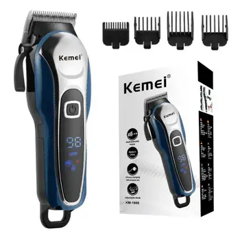 

Kemei Electric Hair Clipper No Hurt Adjustable Rechargeable Hair Trimmer 3/6/9/12MM Limit Comb Hair Cutting Machine