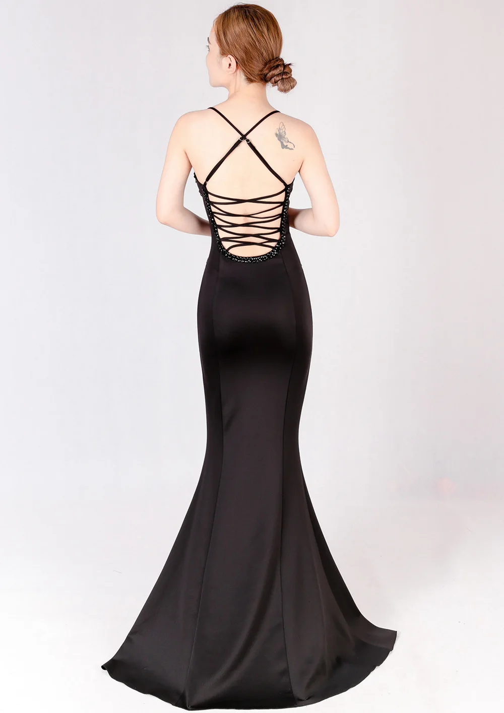 Women Low Chest Split Suspender Perspective Wrap Dresses Performance Sexy Nightclub Party Dress Backless Mermaid Long Dresses mother of the bride dresses