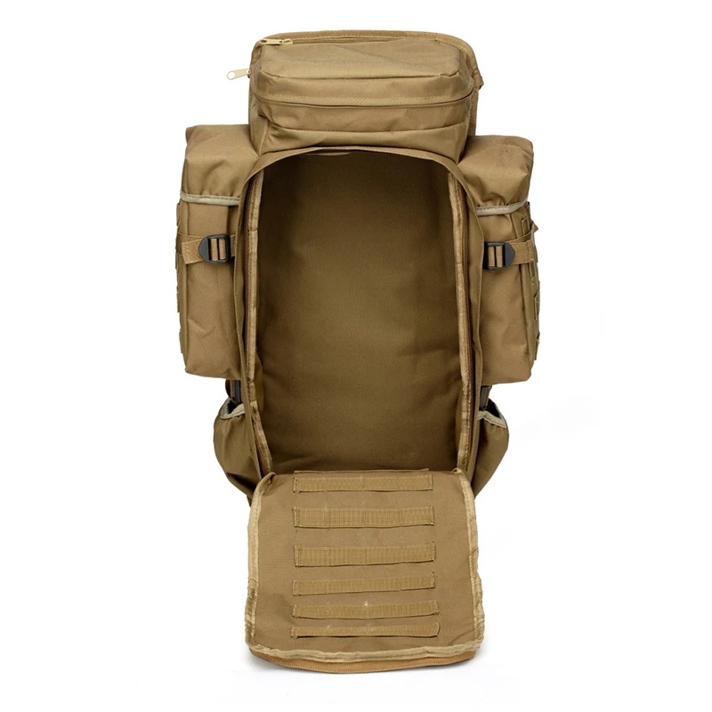  65L Outdoor Backpack Military Tactical Bag Pack Rucksack for Hunting Shooting Camping Trekking Hiki - 4000174689635