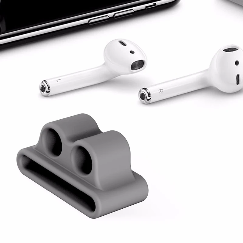 Anti-lost Silicone Bluetooth Earphone Stand Holder For AirPods Apple i7 Earphones Earbud Clip Watch | Электроника