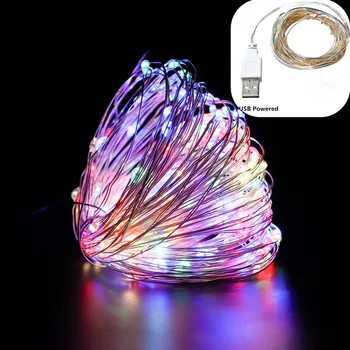 

10M Led USB Copper Wire Light Garland Christmas Lights Christmas Decorations for Tree String Light Fairy Lights Kerst Decoratie
