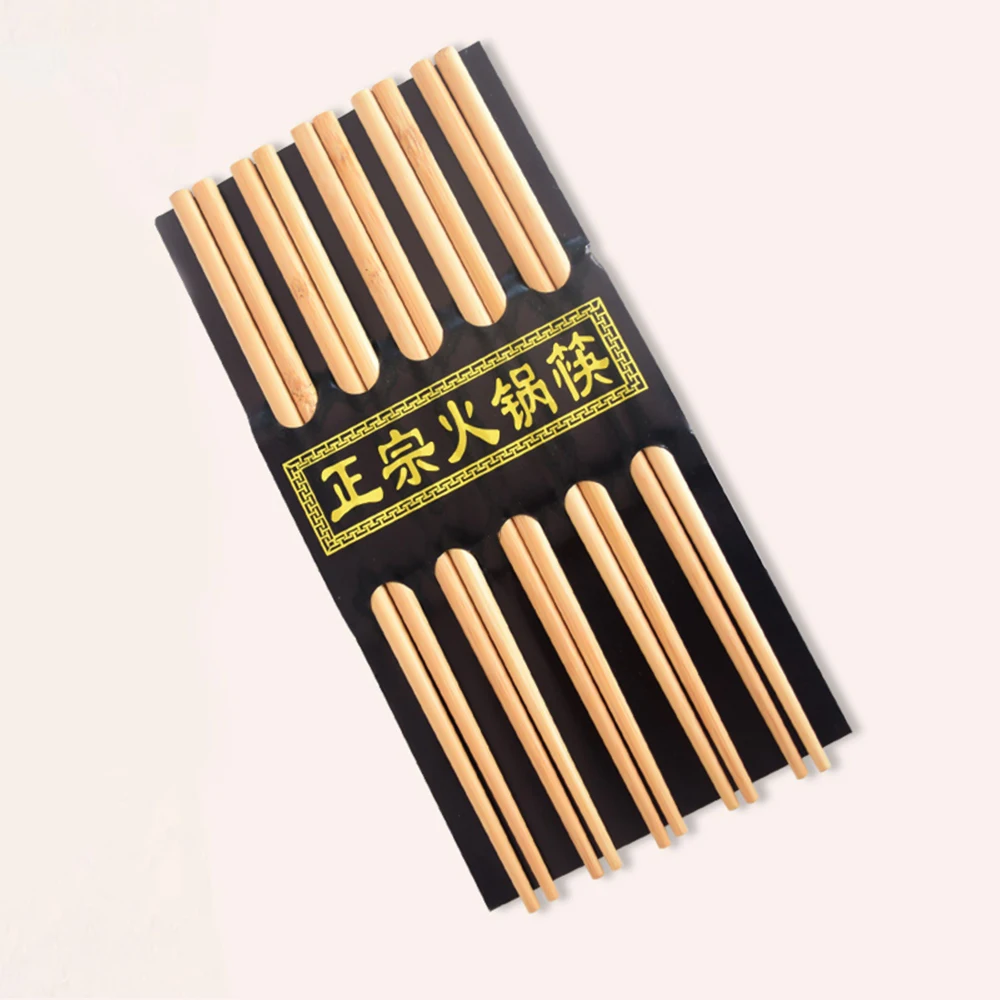 5 пар ручной работы из натурального бамбука дерево Chopsticks набор без лака без запаха китайский стиль палочки для еды для суши китайская еда многоразовые
