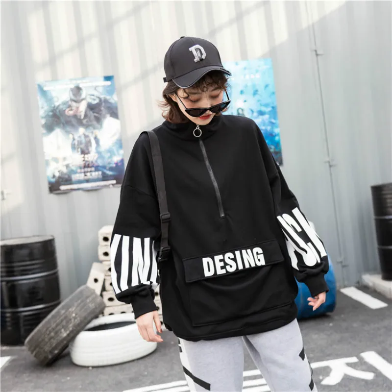 

La MaxPa Couple Hoodies Korean Style Oversized Instagram Fashion O-neck Cotton Autumn Casual Women Clothing Streetwear 2019
