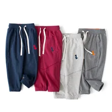 Г. Универсальные модные весенние Повседневные детские штаны в Корейском стиле спортивные штаны для мальчиков и девочек детские штаны