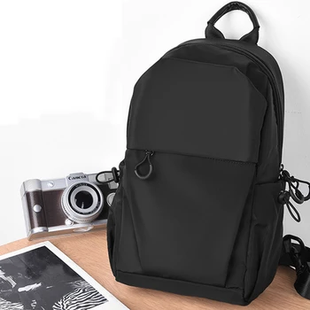 

Fashion Men Anti Theft Chest Bag School Summer Short Trip Messengers Bag Waterproof Nylon Single Shoulder Strap Pack