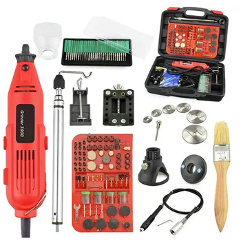 

EU/US 220V 260W Mini Electric Drill Set Variable Speed Grinder Grinding Machine Engraving Accessories Dremel Rotary Tools