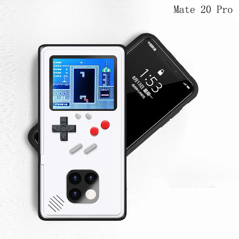 Недавно Gameboy чехол для телефона игровой консоли цветной дисплей 36 небольших игр для huawei mate 20 Pro/P20 Pro/P20/NOVE 3/P30/P30 Pro