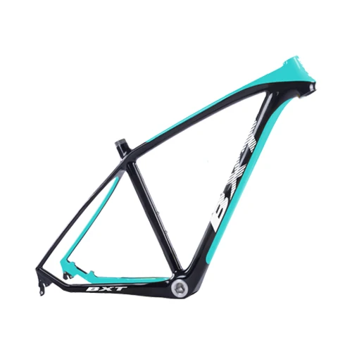 BXT T800 карбоновая MTB рама 29er MTB карбоновая рама карбоновая для горного велосипеда 142*12 мм детали велосипеда 3 к матовая/глянцевая жесткая рама - Цвет: half green